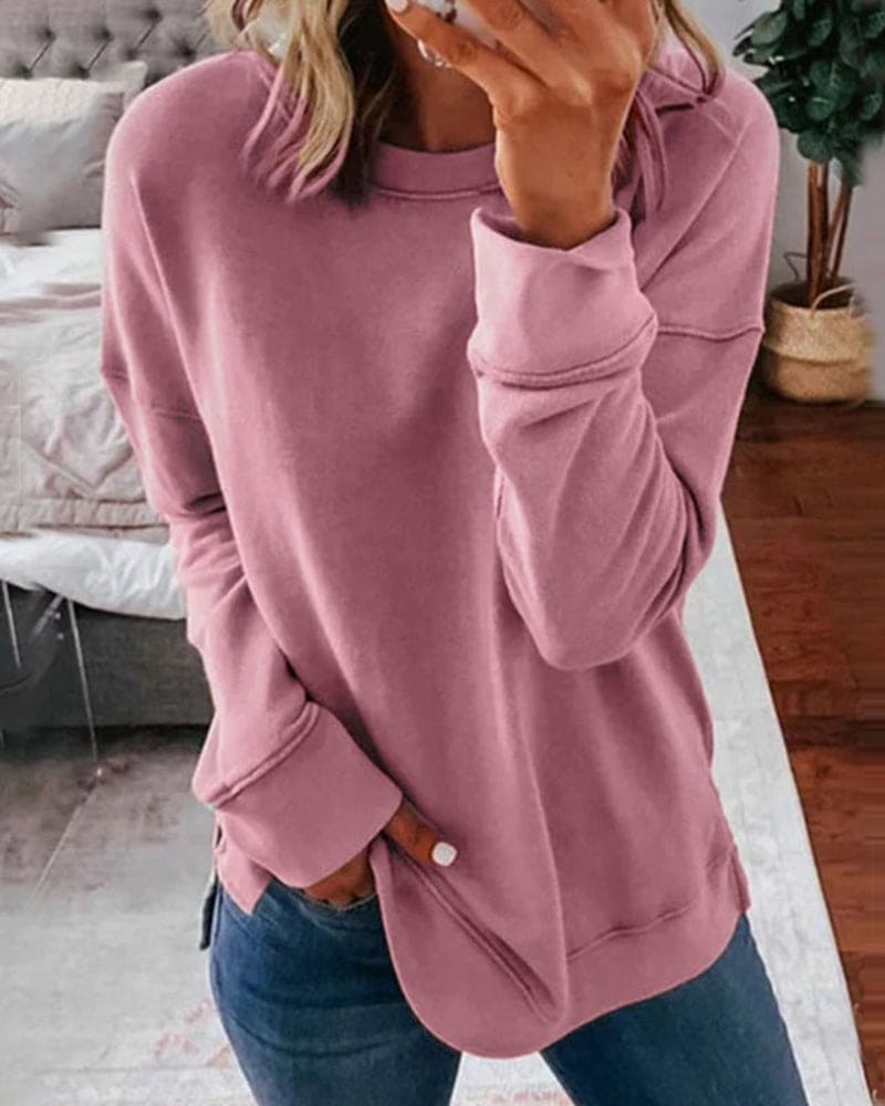 Kaitlyn - Women's Relaxed Fit Cozy Sweater (Plus Size Available)