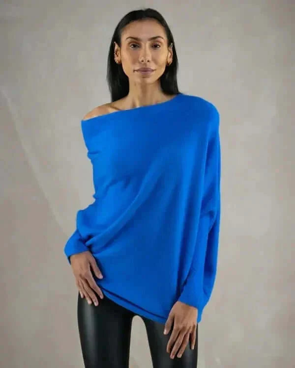 Audrey - Pull en tricot coupe décontractée pour femme