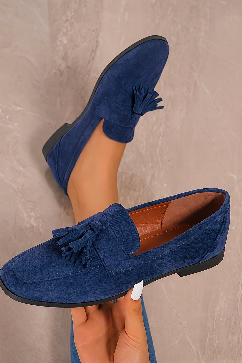 Women's Tassel Loafers with Cushioned Footbed