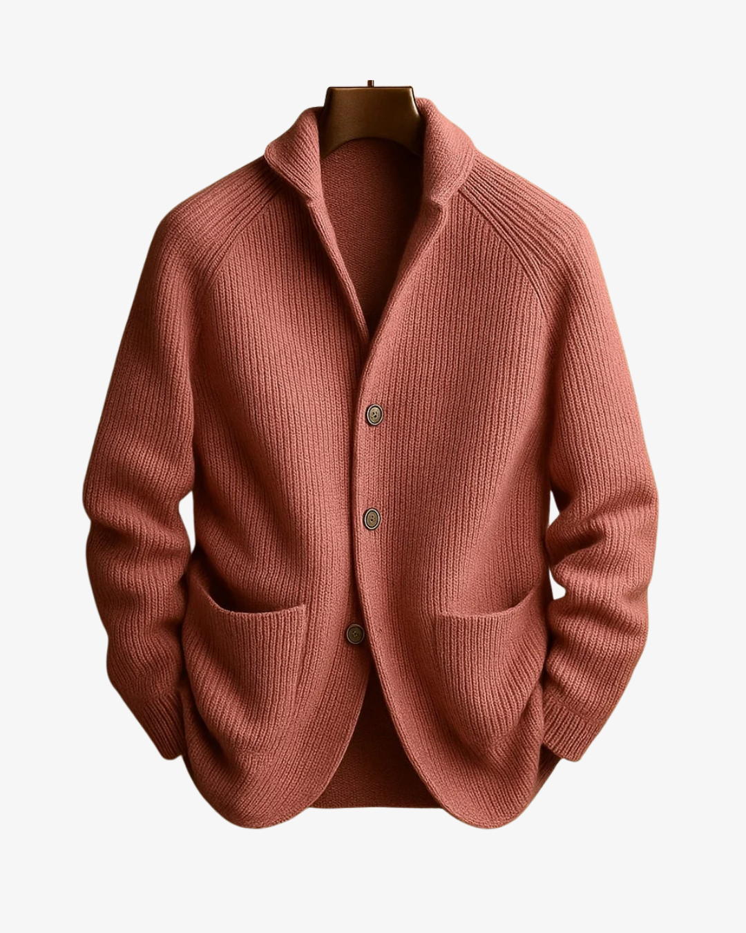 Cardigan en maille ajusté pour femme, boutonné sur le devant