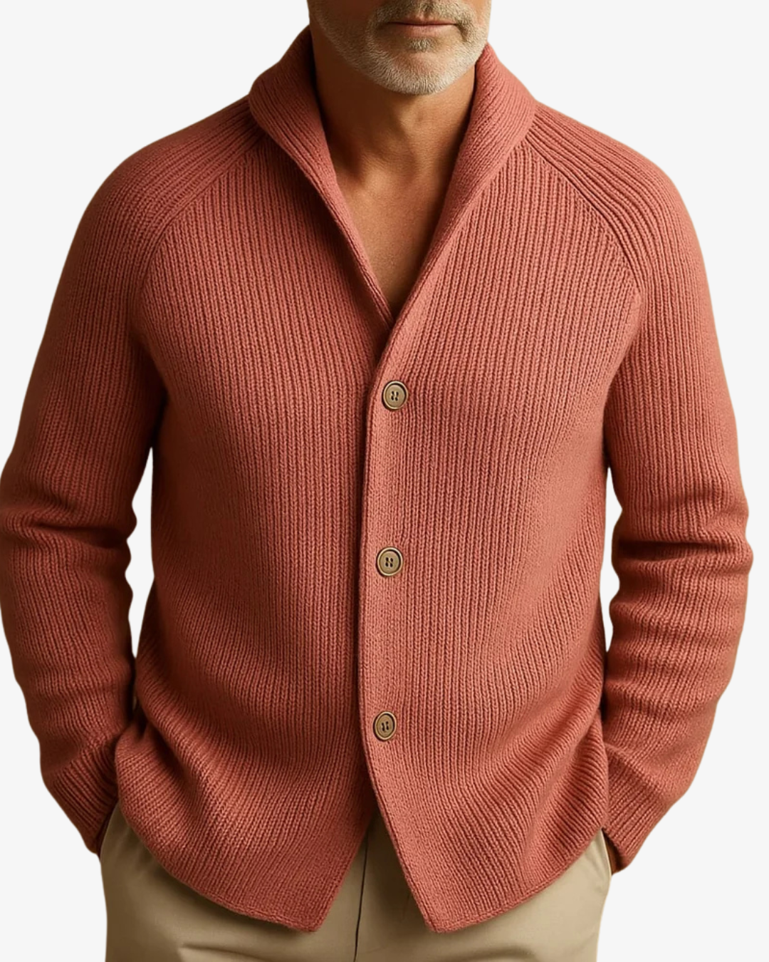 Cardigan en maille ajusté pour femme, boutonné sur le devant