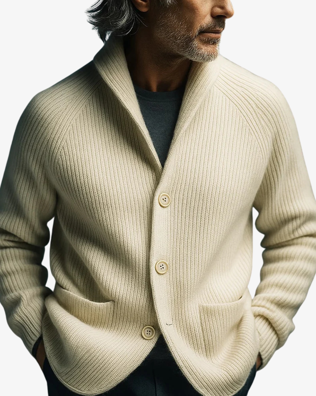 Cardigan en maille ajusté pour femme, boutonné sur le devant