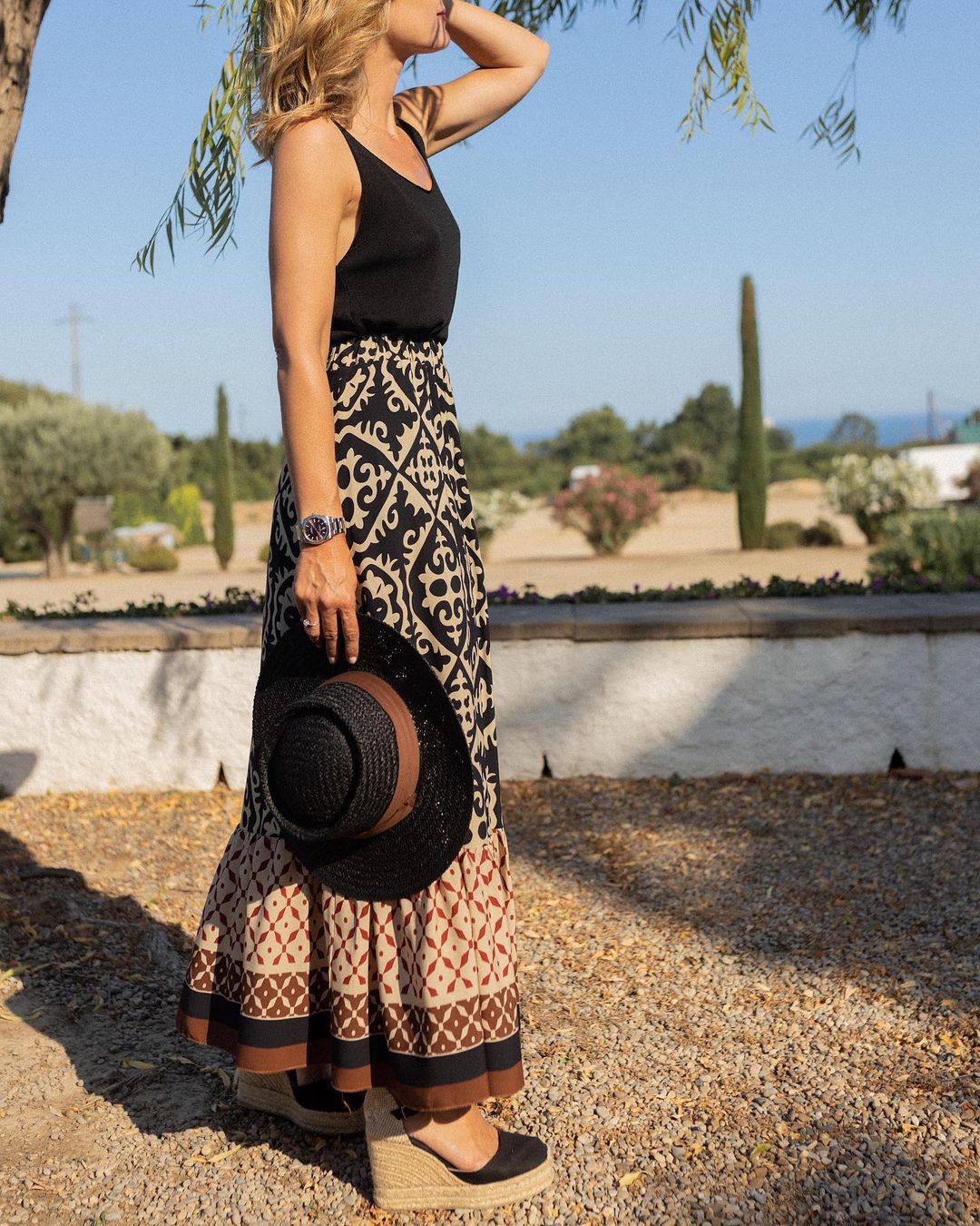 Abby - Women's Bree Boho Maxi Skirt with Adjustable Waist for Effortless Bohemian Style - photo 6