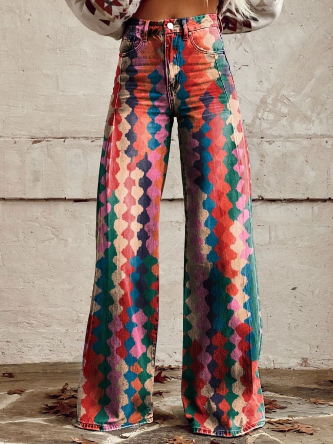 Matilda - Women's Vintage Wide Leg Pants (Plus Size Available)