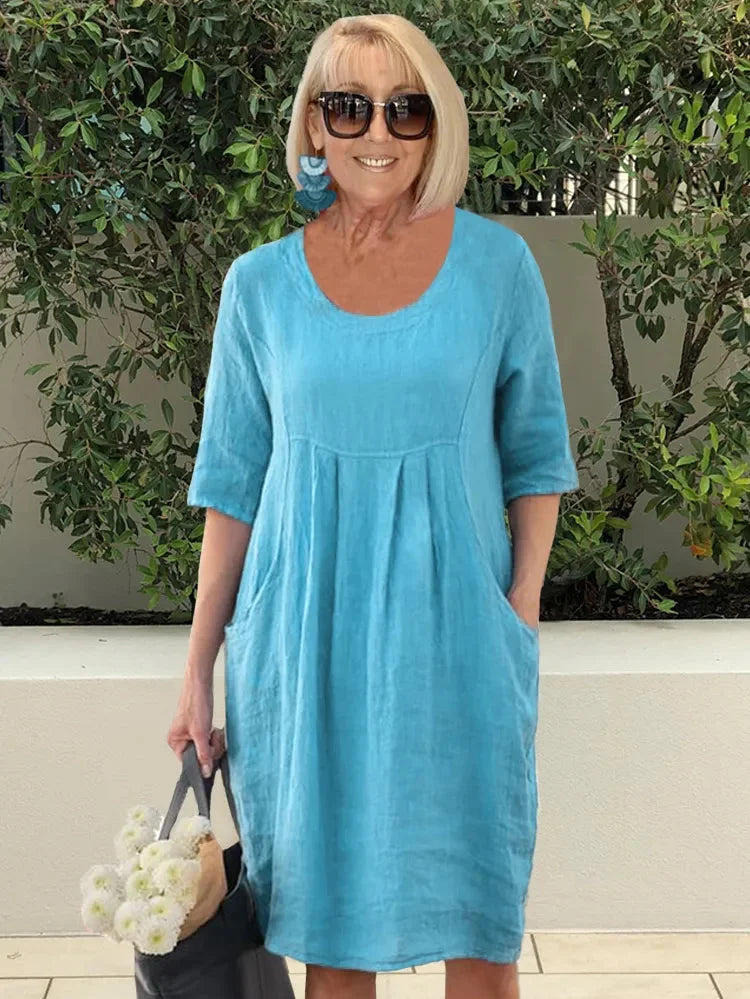 Women's Tunic Dress with Side Pockets