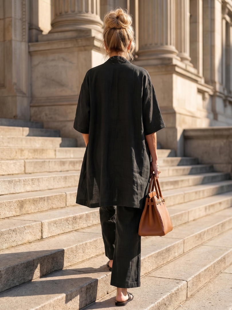 Shannon - Women's Three Piece Set with Long Cardigan