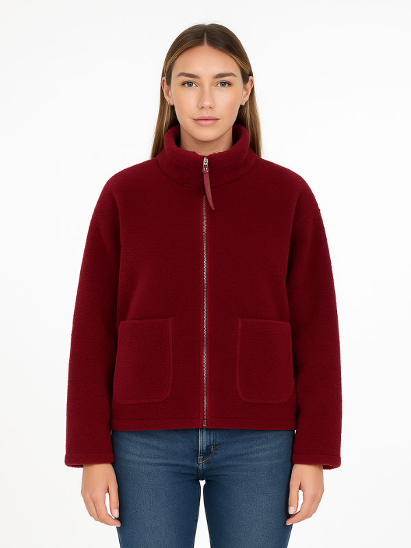 Daphne - Women's Oversized Sherpa Fleece Jacket Ultra-Soft and Stylish for Cold Weather