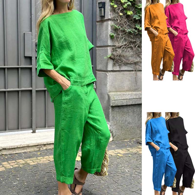 Women's Casual Two-Piece Set in Soft Jersey