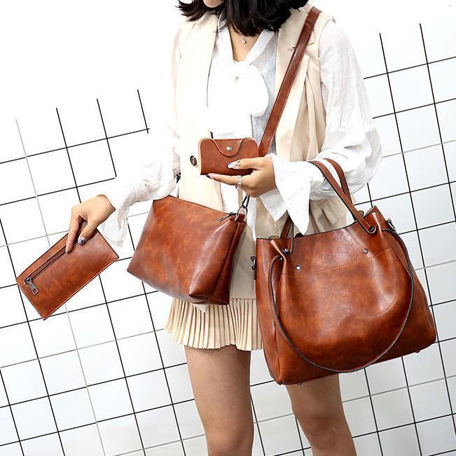 Georgia - Women's 4-Piece Vintage Bag Set