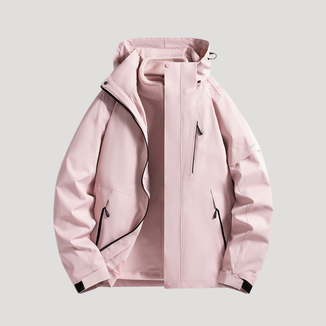 Petra - Women's Windbreaker with Hood – Pink