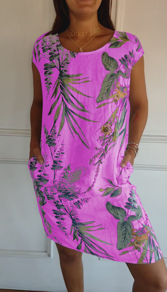 Havana - Women's Relaxed Fit Printed Summer Dress