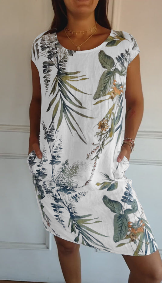 Havana - Women's Relaxed Fit Printed Summer Dress