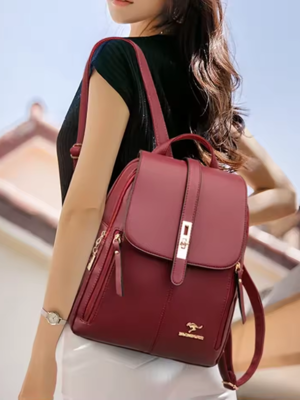 Nova - Women's Anti-theft PU leather backpack with RFID protection and stylish design