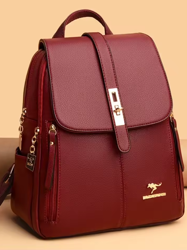 Nova - Women's Anti-theft PU leather backpack with RFID protection and stylish design