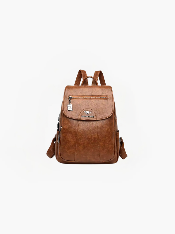 Ayla - Women's Anti-Theft PU Leather Backpack with RFID Protection and Stylish Design
