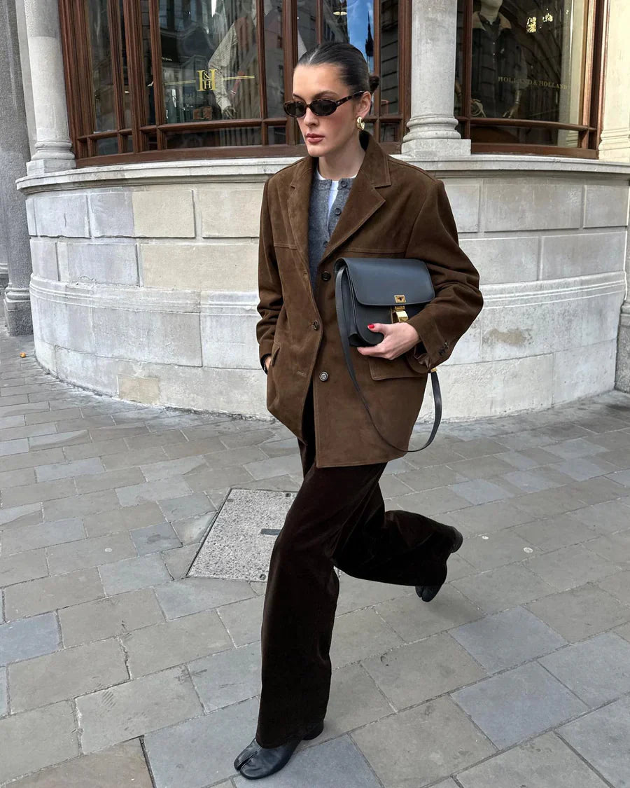 Tessa - Women's Oversized Coat Classic Style (Plus Size Available)