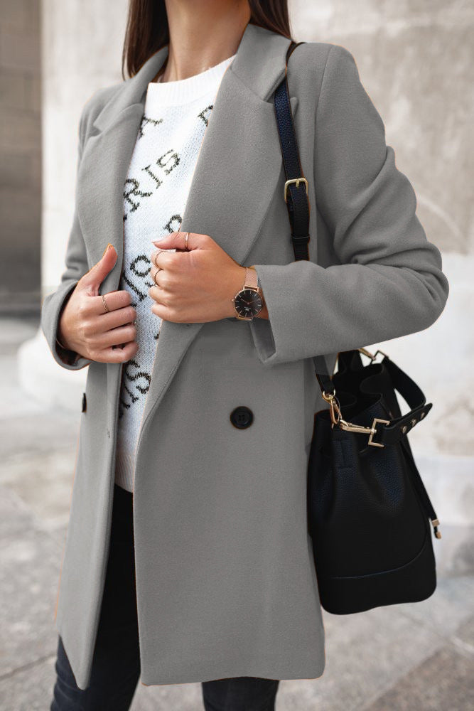 Livia - Women's Double-Breasted Coat