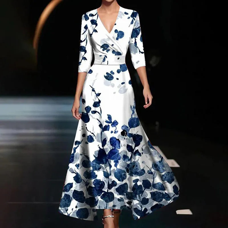 Cassidy - Women's Floral Print Maxi Dress
