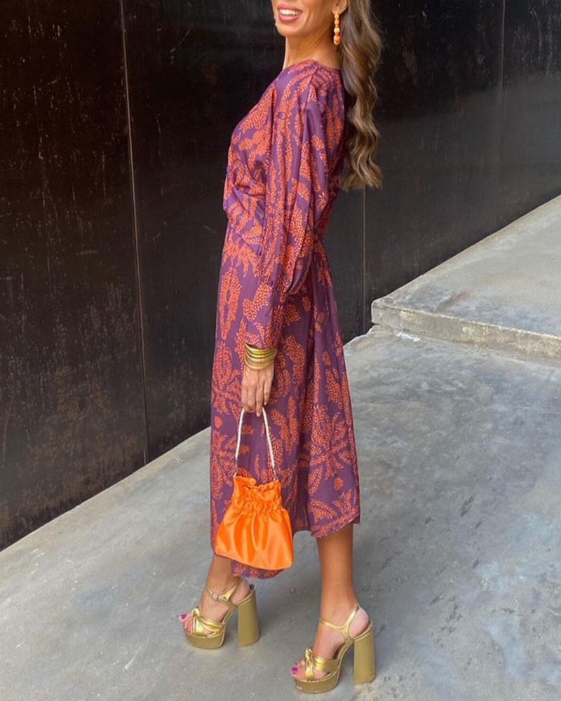Arielle - Women's Boho Luxe Wrap Dress Casual Chic Blend