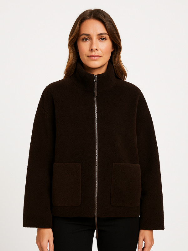 Daphne - Women's Oversized Sherpa Fleece Jacket Ultra-Soft and Stylish for Cold Weather