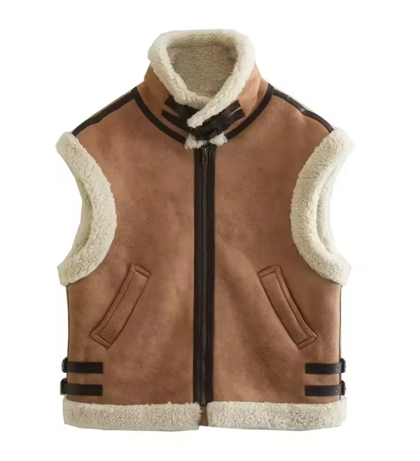 Elodie - Women's Faux Shearling Vest Stylish and Warm for Layering