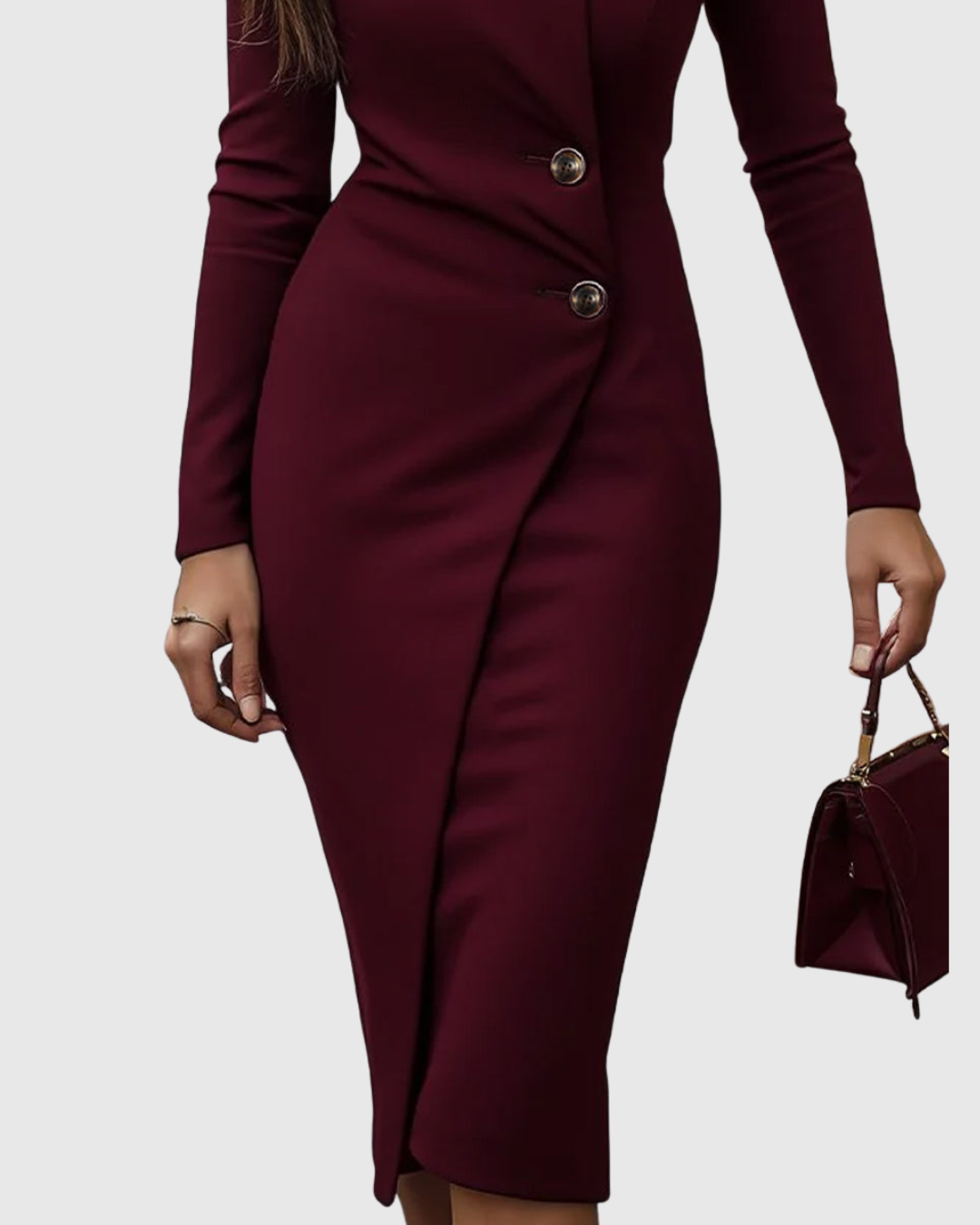 Women's Fitted Button-Front Blazer Dress