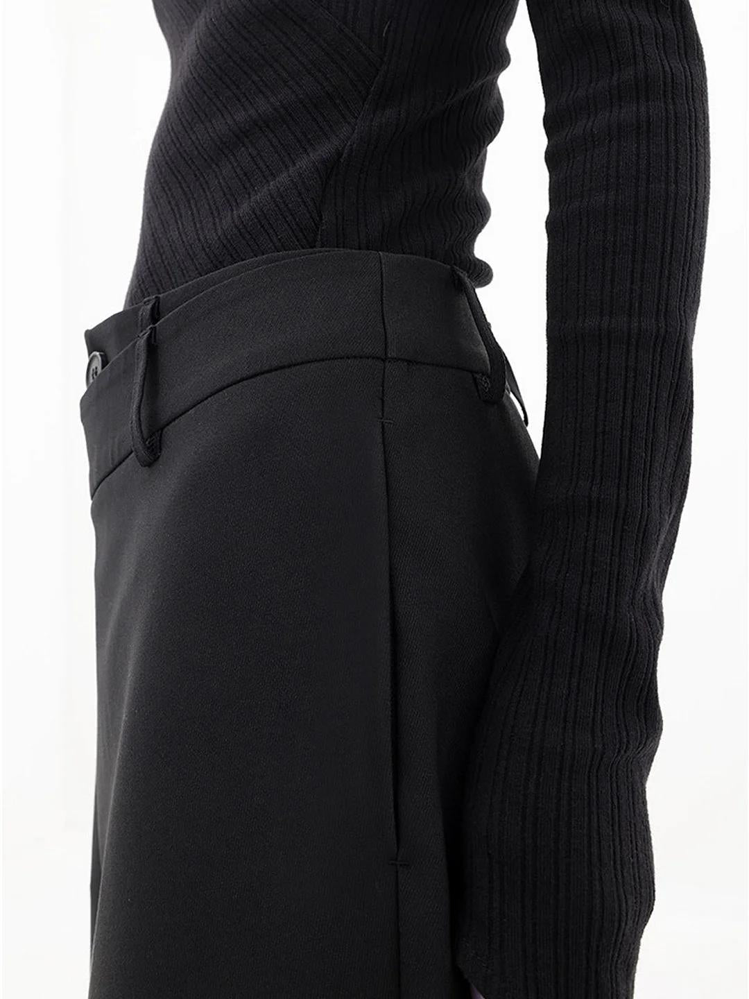 Abbie - Women's High-Waisted Wide-Leg Trousers
