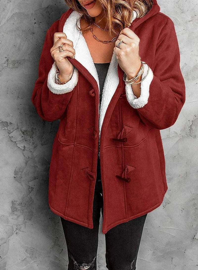 Charlotte - Women's Fleece-Lined Hooded Coat
