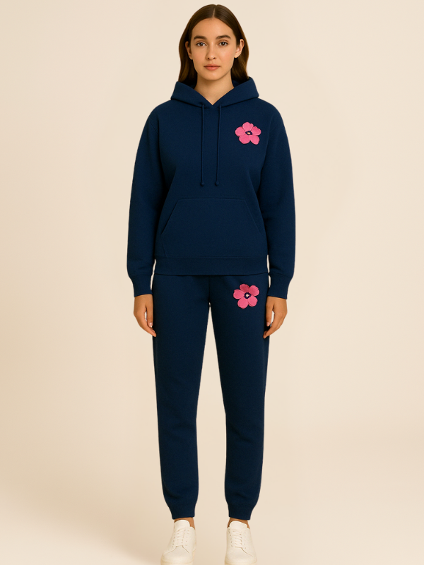 Mila - Women's Oversized Tracksuit with Surf City Back Print