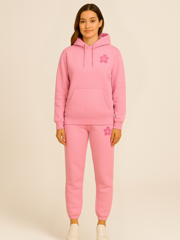 Mila - Women's Oversized Tracksuit with Surf City Back Print