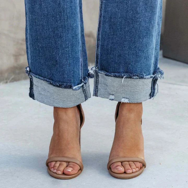 Hazel - Women's High-Waisted Jeans