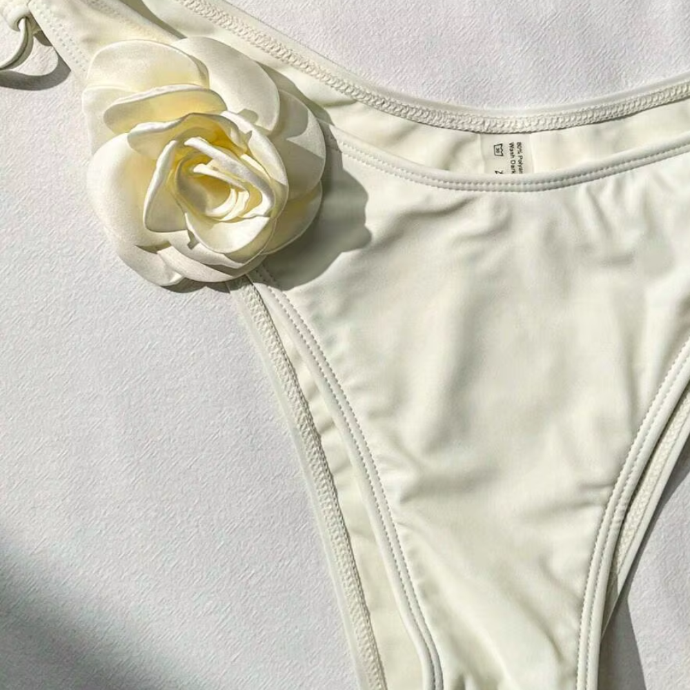 Venus - Women's Floral Accent Bikini Set