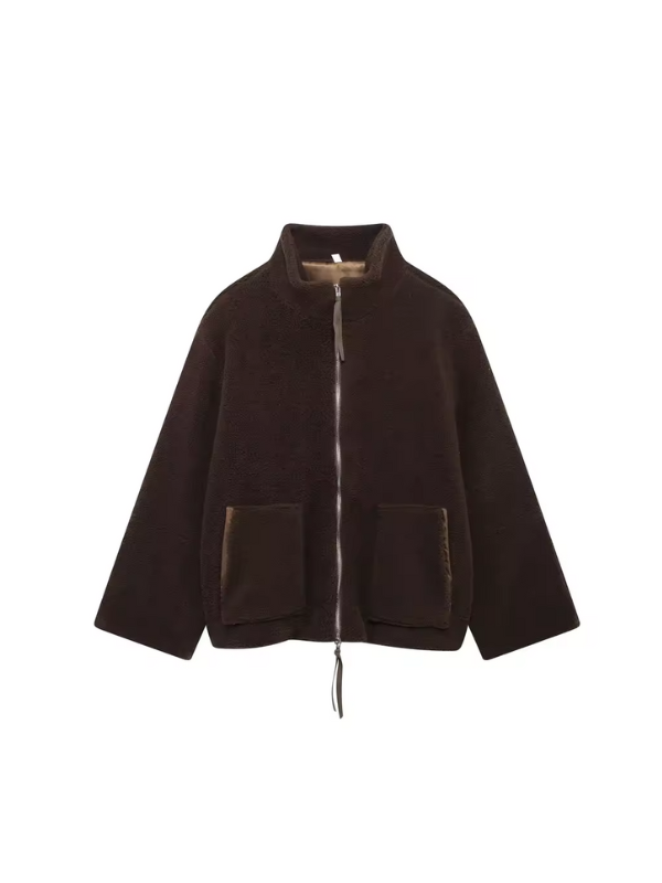 Daphne - Women's Oversized Sherpa Fleece Jacket Ultra-Soft and Stylish for Cold Weather