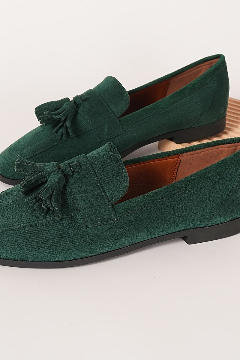 Women's Tassel Loafers with Cushioned Footbed