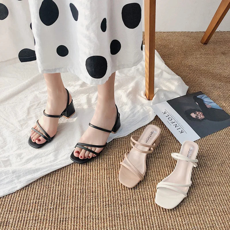 Kaida - Women's Strappy Block Heel Sandals