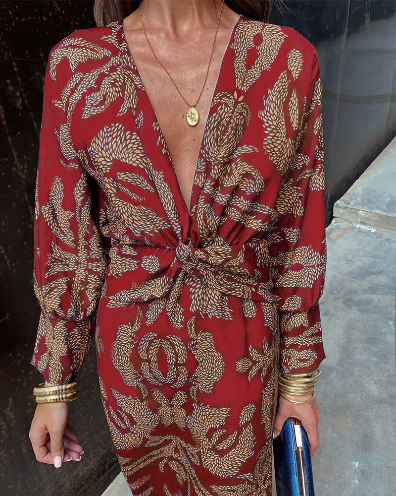 Arielle - Women's Boho Luxe Wrap Dress Casual Chic Blend