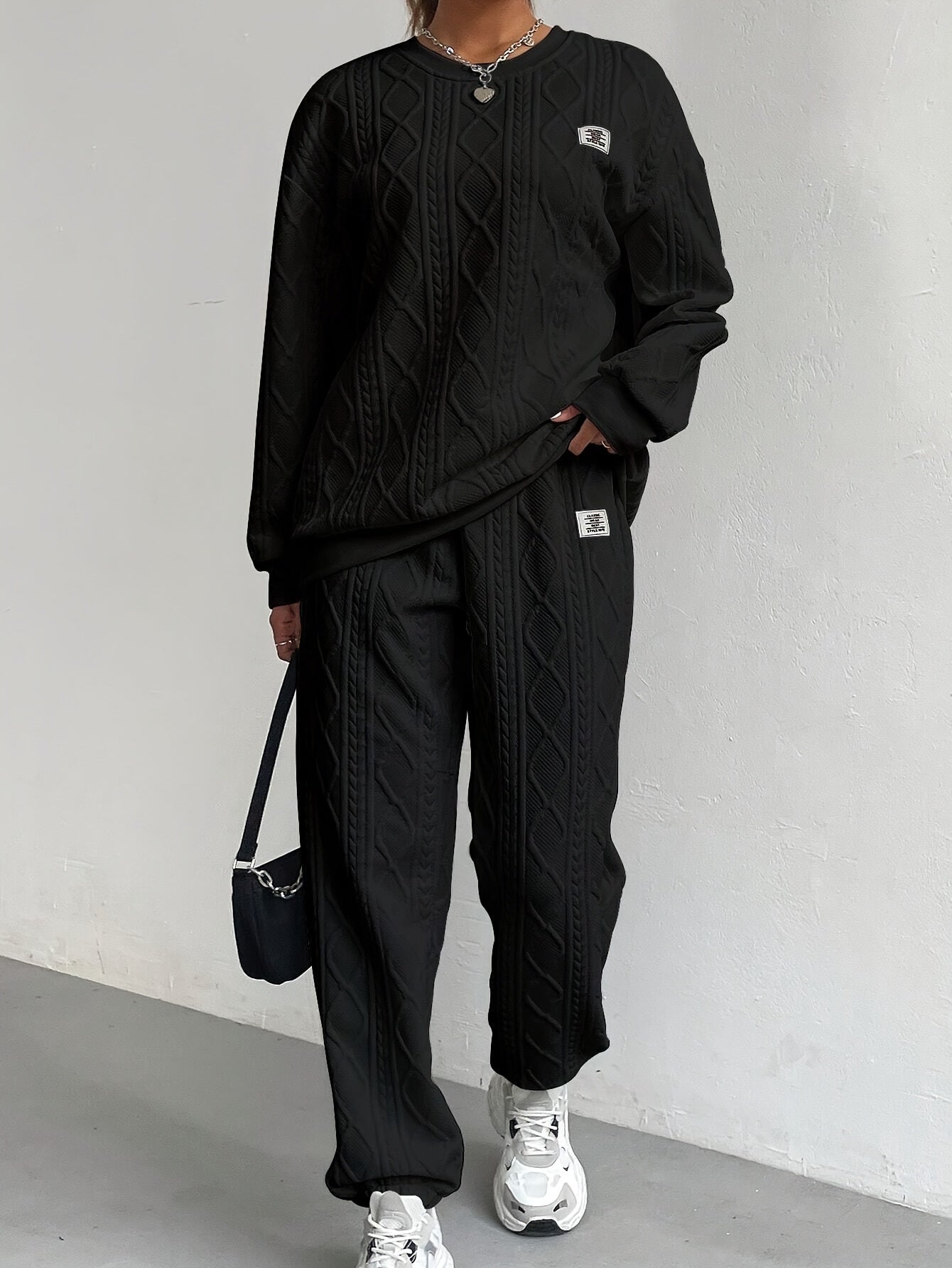 Fianna - Women's Cable Knit Lounge Set