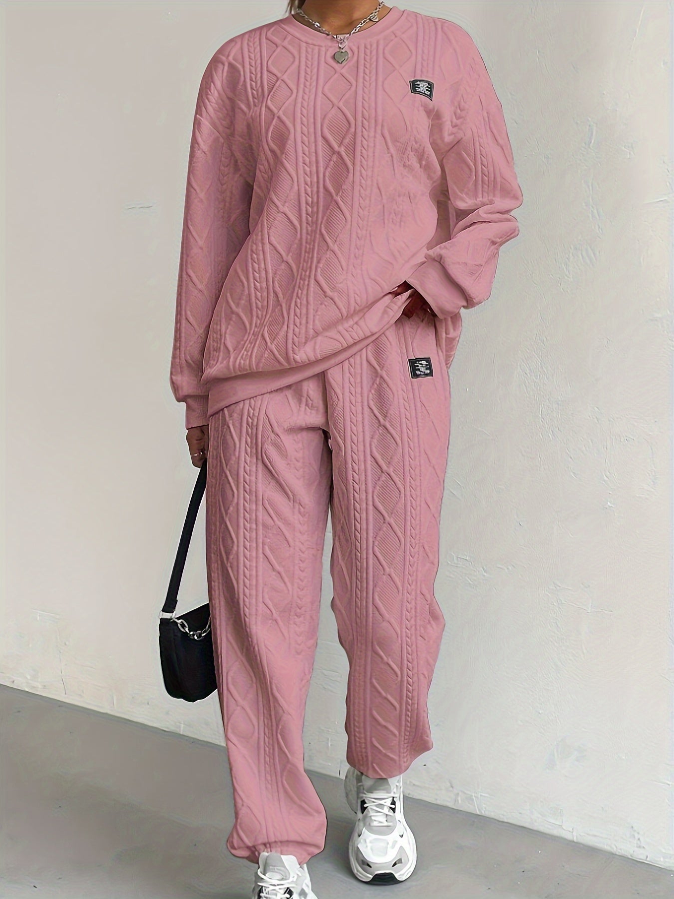 Fianna - Women's Cable Knit Lounge Set