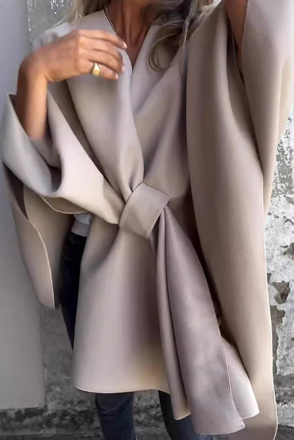 Casey - Women's Draped Shawl Cape Elegant and Cozy Layering