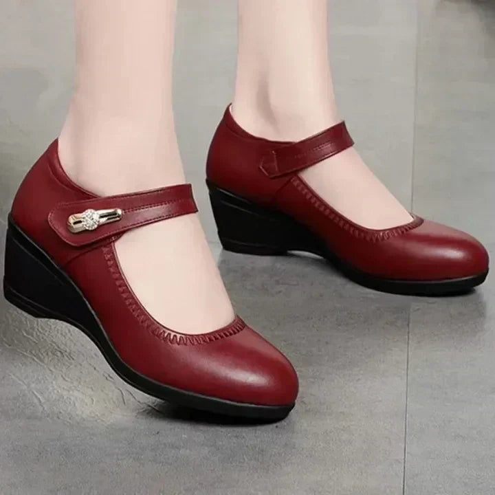 Women's Mid Heel Shoes with Padded Lining