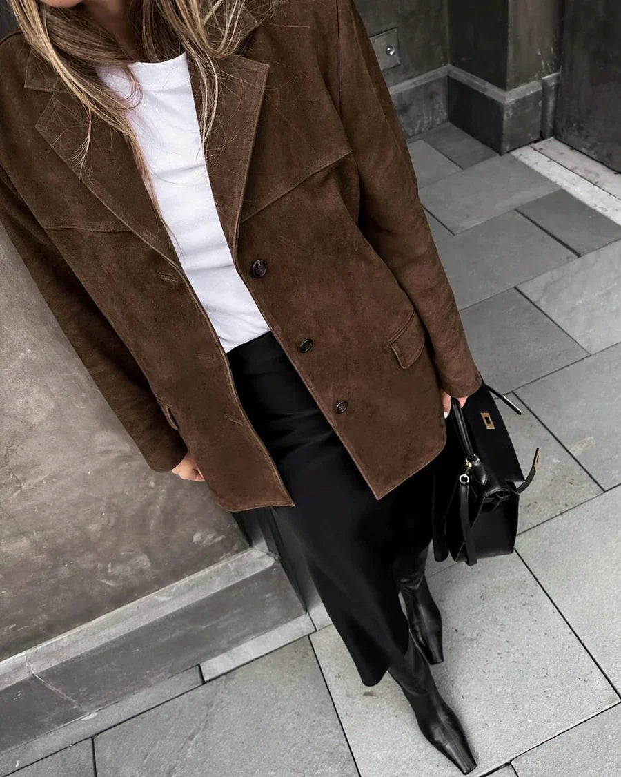 Tessa - Women's Oversized Coat Classic Style (Plus Size Available)