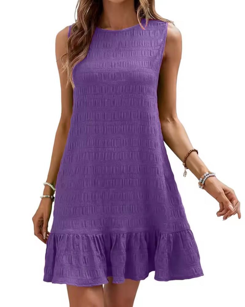Luciana - Women's Textured Mini Dress