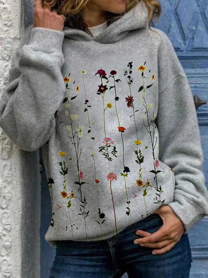 Alice - Women's Flower Print Hoodie