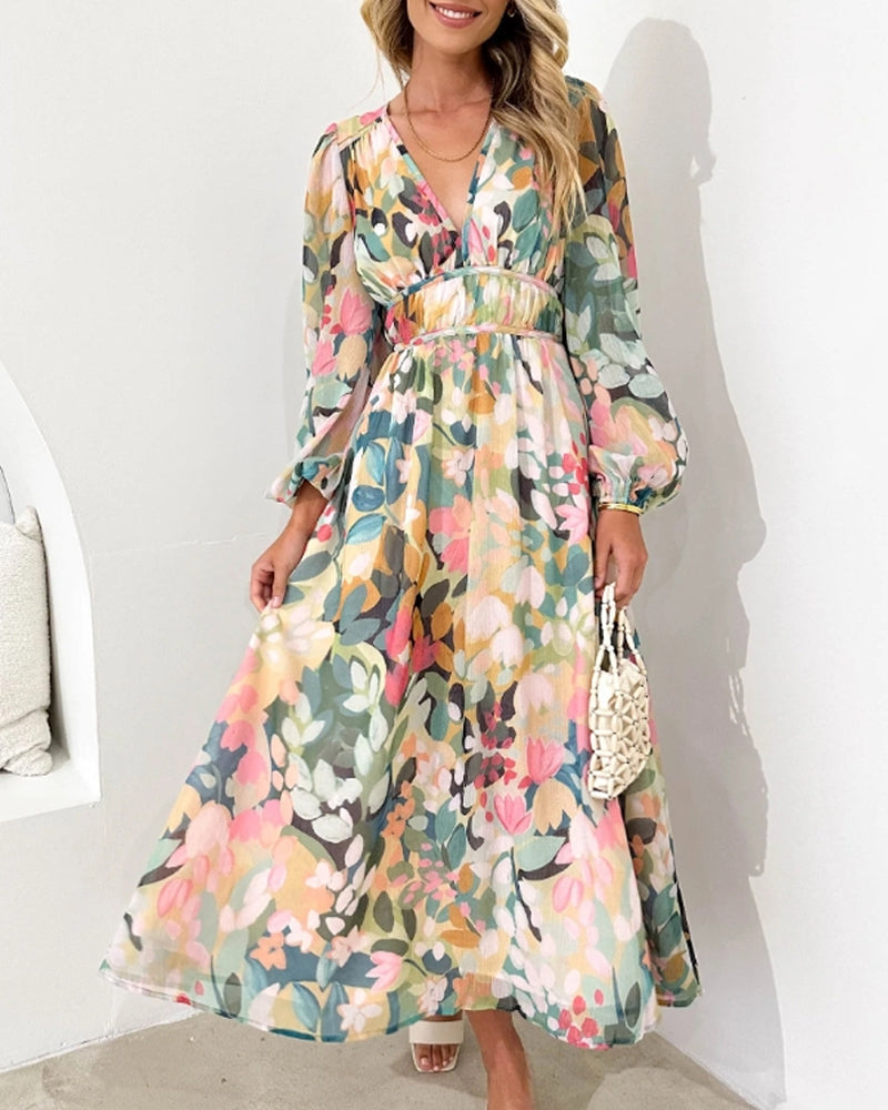 Taylor - Women's Floral Maxi Dress