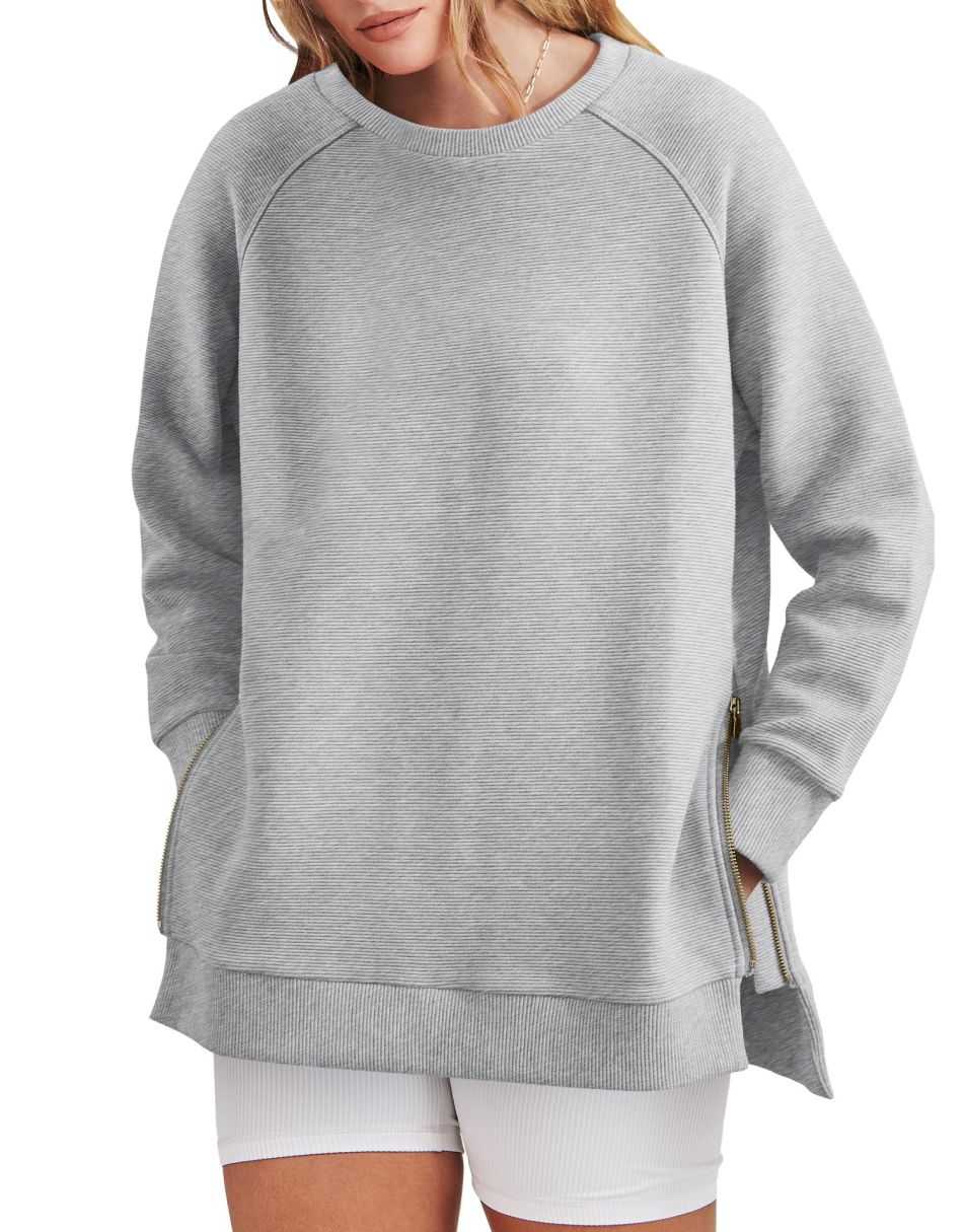 Colette - Women's and Comfortable Zippered Tunic Sweatshirt