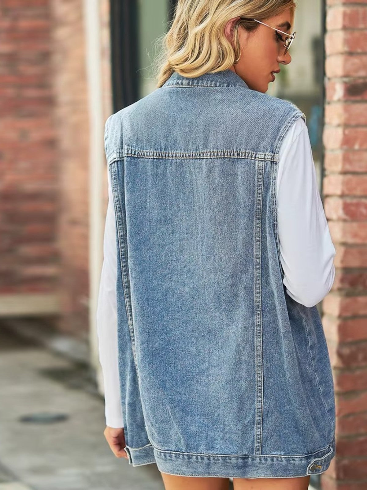 Lillian - Women's Autumn Retro Denim Vest Jacket