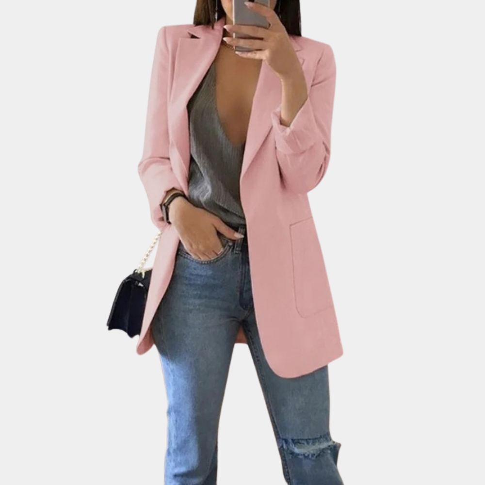 Blazer estivo leggero da donna, vestibilità sartoriale