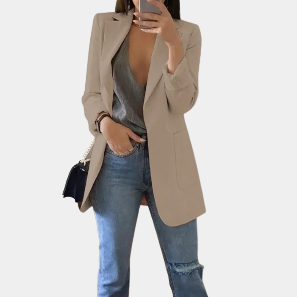 Blazer estivo leggero da donna, vestibilità sartoriale