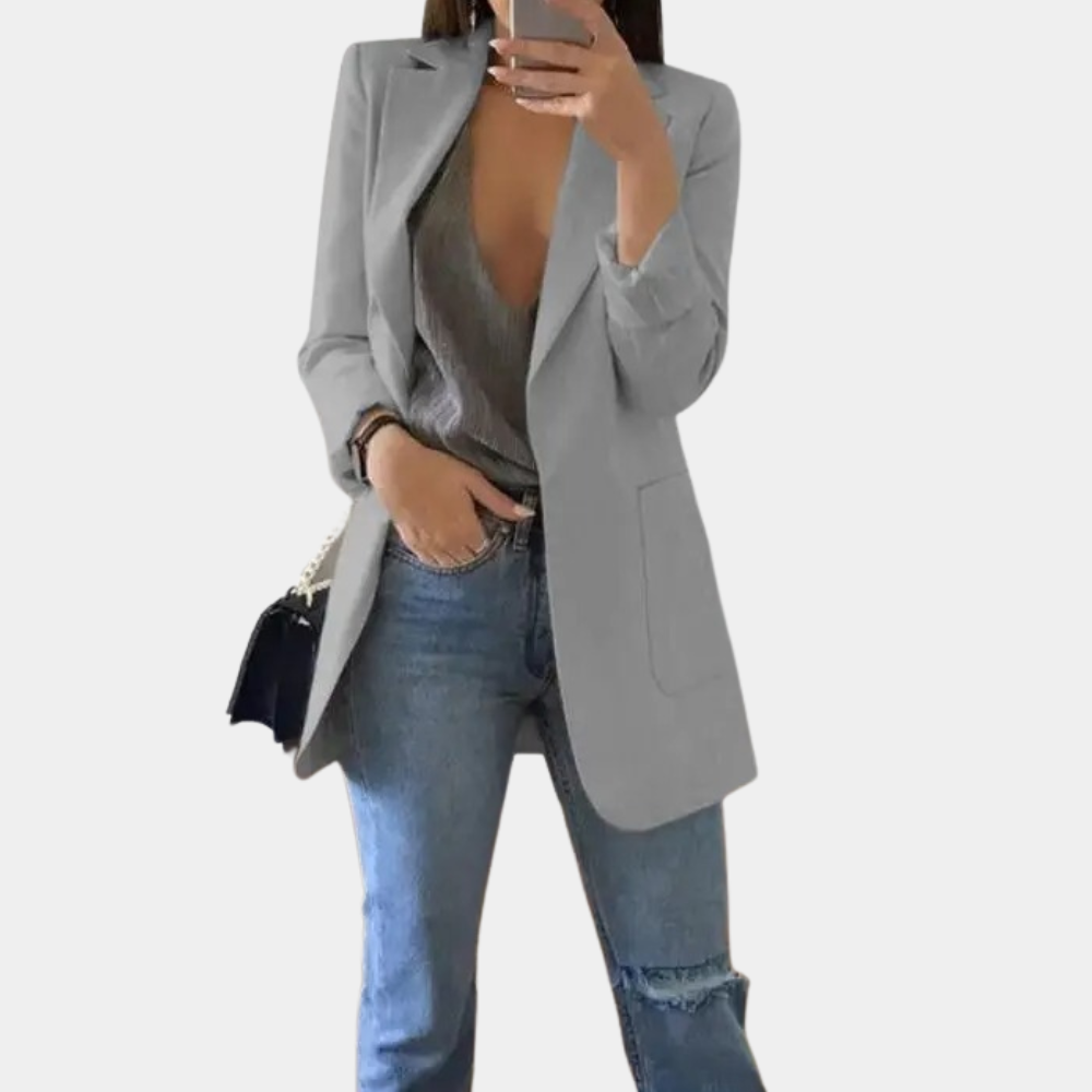 Blazer estivo leggero da donna, vestibilità sartoriale