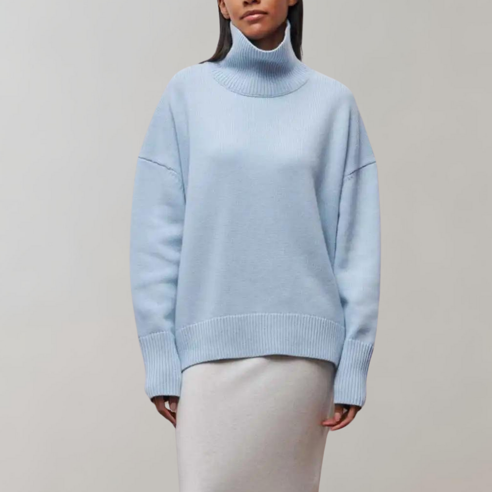 Cleo - Women's Sleeveless High-Neck Sweater for Layering